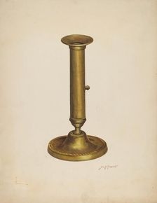Candlestick, c. 1941. Creator: Sydney Roberts