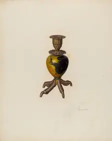 Candlestick, c. 1942. Creator: Selma Sandler