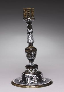 Candlestick Depicting Five of the Seven Labors of Hercules, c. 1565. Creator: Jean II de Court (French, bef 1583), attributed to