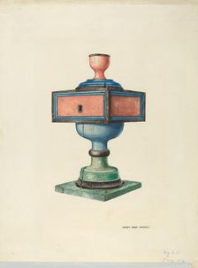 Candlestick (Ecclesiastical), 1938. Creator: Harry Mann Waddell