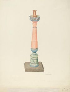Candlestick (Ecclesiastical), 1939. Creator: Edward Jewett