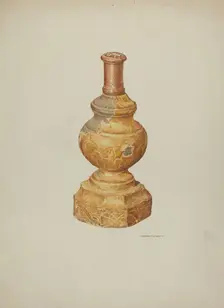Candlestick (Ecclesiastical), 1939. Creator: Edward Jewett