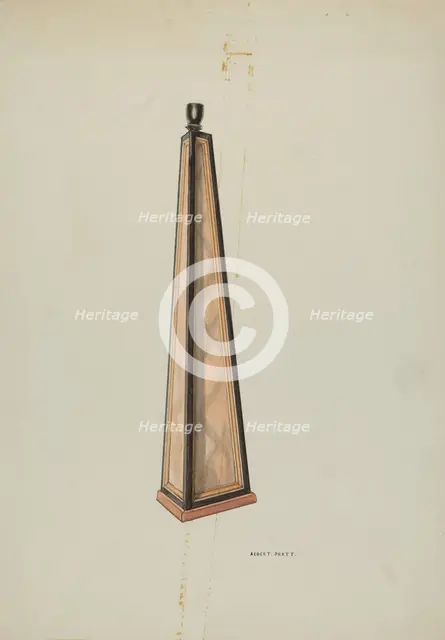 Candlestick (Ecclesiastical), c. 1939. Creator: Albert Pratt.