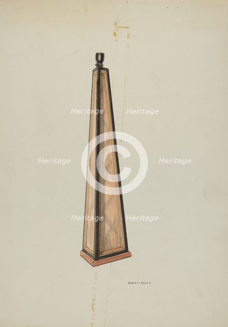 Candlestick (Ecclesiastical), c. 1939. Creator: Albert Pratt.