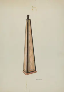 Candlestick (Ecclesiastical), c. 1939. Creator: Albert Pratt