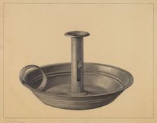 Candlestick Holder, c. 1937. Creator: Herman Bader