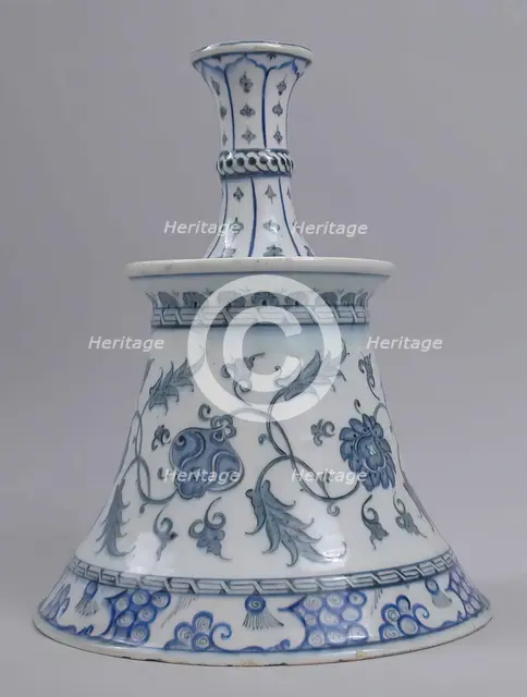 Candlestick in Imitation of Metalwork Form, Turkey, mid-16th century. Creator: Unknown.
