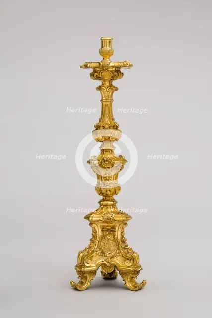 Candlestick, Italy, 1765/66. Creator: Leandro Gagliardi.