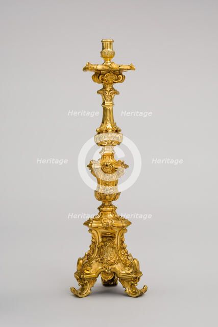 Candlestick, Italy, 1765/66. Creator: Leandro Gagliardi.