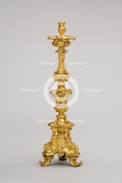 Candlestick, Italy, 1765/66. Creator: Leandro Gagliardi.