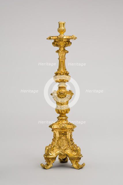 Candlestick, Italy, 1765/66. Creator: Leandro Gagliardi.