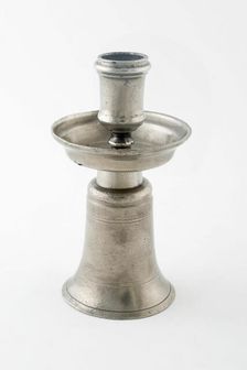 Candlestick on Bell-Shaped Base, Netherlands, 17th century. Creator: Unknown