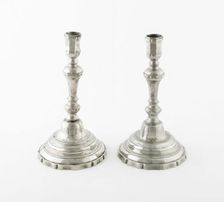 Candlestick (one of a pair), France, c. 1750. Creator: Unknown