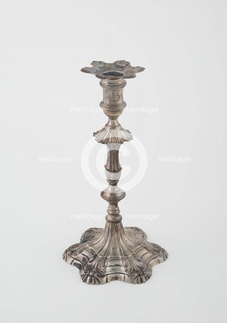 Candlestick, London, 1762/63. Creator: Ebenezer Coker.