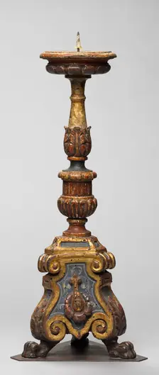 Candlestick, late 1400s. Creator: Unknown