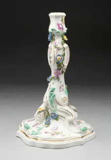 Candlestick, Meissen, 18th century. Creator: Meissen Porcelain