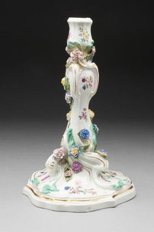Candlestick, Meissen, 18th century. Creator: Meissen Porcelain