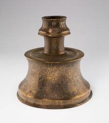 Candlestick (Sham'dan) with Scenes of Monthly Labors, 13th century. Creator: Unknown