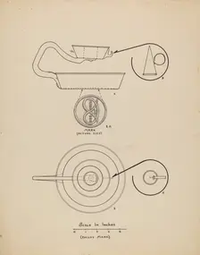 Candlestick with Snuffer, 1935/1942. Creator: Francis Law Durand