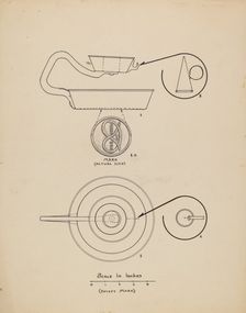 Candlestick with Snuffer, 1935/1942. Creator: Francis Law Durand