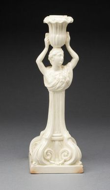 Candlestick, Yorkshire, 1780/1800. Creator: Leeds Pottery