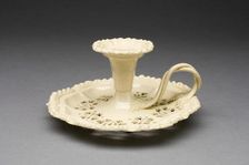 Candlestick, Yorkshire, 1780/1800. Creator: Leeds Pottery