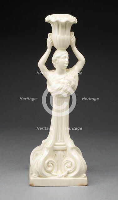 Candlestick, Yorkshire, 1780/1800. Creator: Leeds Pottery.