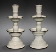 Candlesticks, 1600s. Creator: Unknown