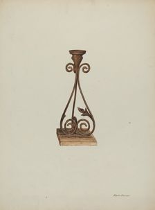 Candlesticks, 1939. Creator: Edith Towner