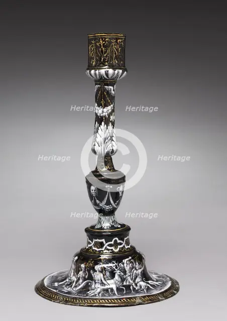 Candlesticks, c. 1565. Creator: Jean II de Court (French, bef 1583), attributed to.