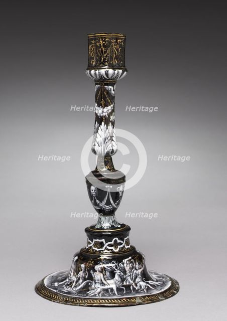 Candlesticks, c. 1565. Creator: Jean II de Court (French, bef 1583), attributed to.
