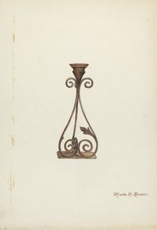 Candlesticks, c. 1937. Creator: Marius Hansen