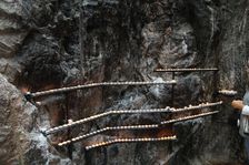 Candles in Temppeliaukio Church, Helsinki, Finland, 2011. Artist: Sheldon Marshall