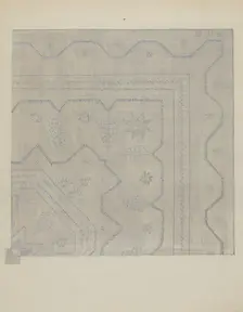 Candlewick Coverlet (Woven), c. 1936. Creator: Jules Lefevere