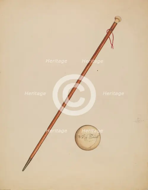 Cane, c. 1936. Creator: Gladys Cook.