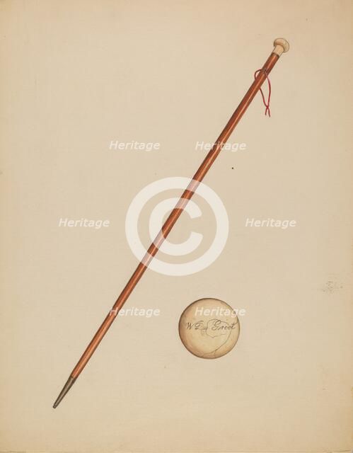 Cane, c. 1936. Creator: Gladys Cook.