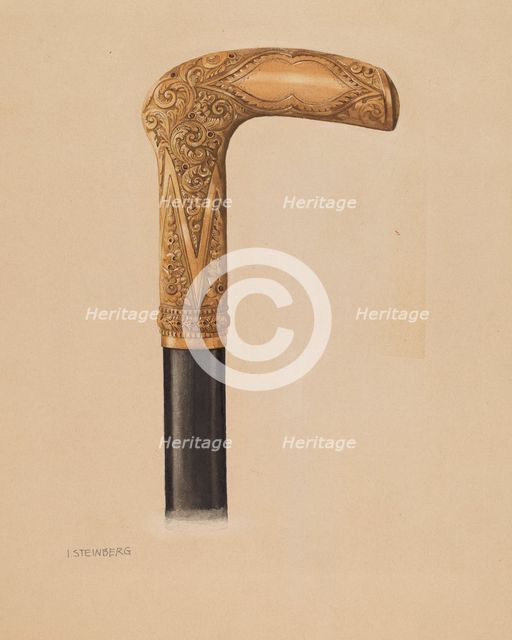 Cane Head, 1935/1942. Creator: Isidore Steinberg.