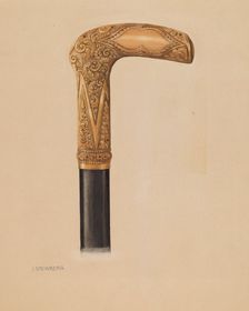 Cane Head, 1935/1942. Creator: Isidore Steinberg