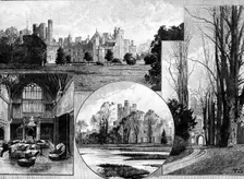 Canford Manor, Dorsetshire, the seat of Lord Wimborne, visited by the Prince of Wales, 1890. Creator: Unknown