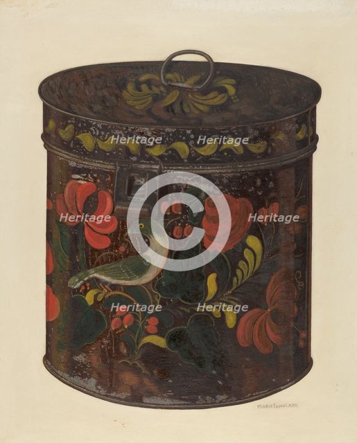 Canister, 1935/1942. Creator: Marie Famularo.