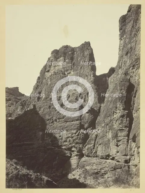Cañon of Kanab Wash, Colorado River, Looking South, 1872. Creator: William H. Bell.