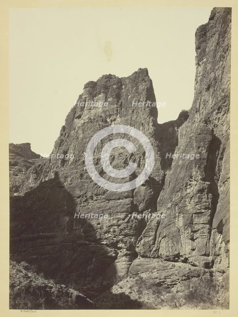 Cañon of Kanab Wash, Colorado River, Looking South, 1872. Creator: William H. Bell.