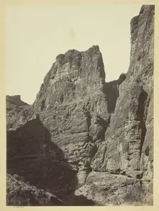 Cañon of Kanab Wash, Colorado River, Looking South, 1872. Creator: William H. Bell