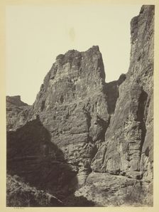 Cañon of Kanab Wash, Colorado River, Looking South, 1872. Creator: William H. Bell