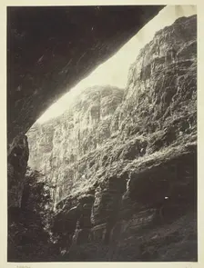 Cañon of Kanab Wash, Colorado River, Looking South, 1872. Creator: William H. Bell