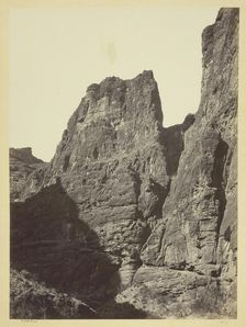 Cañon of Kanab Wash, Colorado River, Looking South, 1872. Creator: William H. Bell