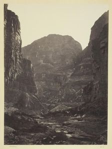 Cañon of Kanab Wash, Colorado River, Looking South, 1872. Creator: William H. Bell
