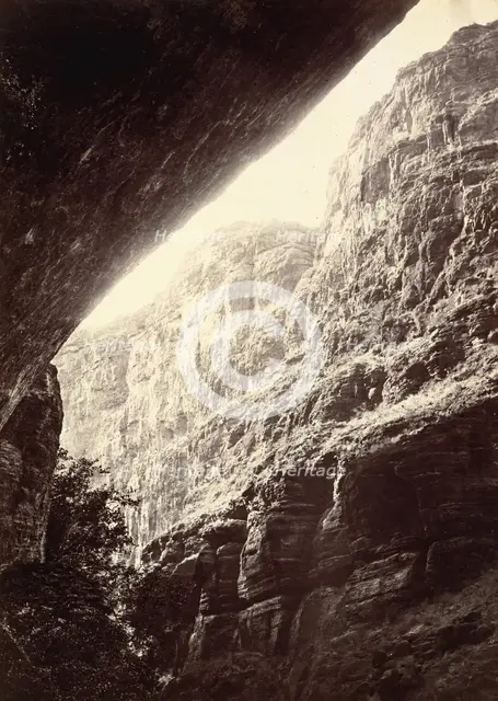 Cañon of Kanab Wash, Looking South, 1872. Creator: William H. Bell.