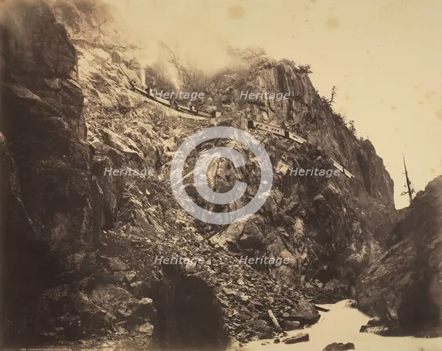 Cañon of the Rio las Animas, c. 1882-1886. Creator: William Henry Jackson (American, 1843-1942).