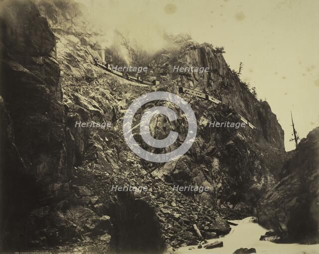 Cañon of the Rio las Animas, c. 1882-1886. Creator: William Henry Jackson (American, 1843-1942).